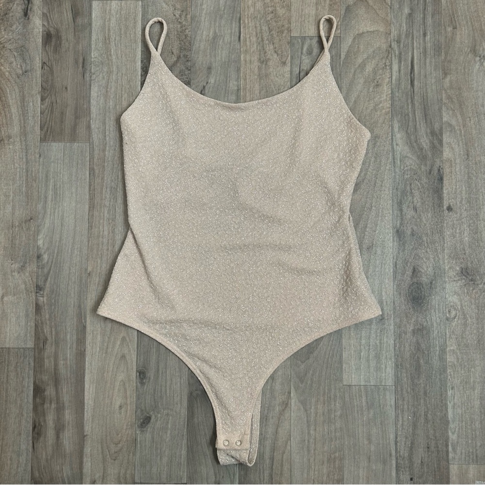 Windsor Bodysuit Glitter Cream Women’s Size Large